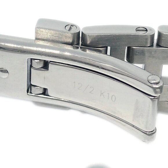 Hermes CL4.231 Clipper Quartz Watch SS Pink Shell Pink Sapphire 195220 - Picture 7 of 8